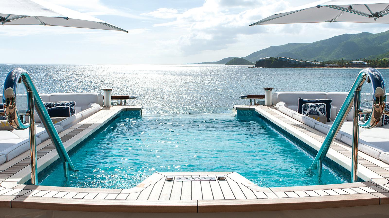 Superyacht Quattroelle in the Caribbean