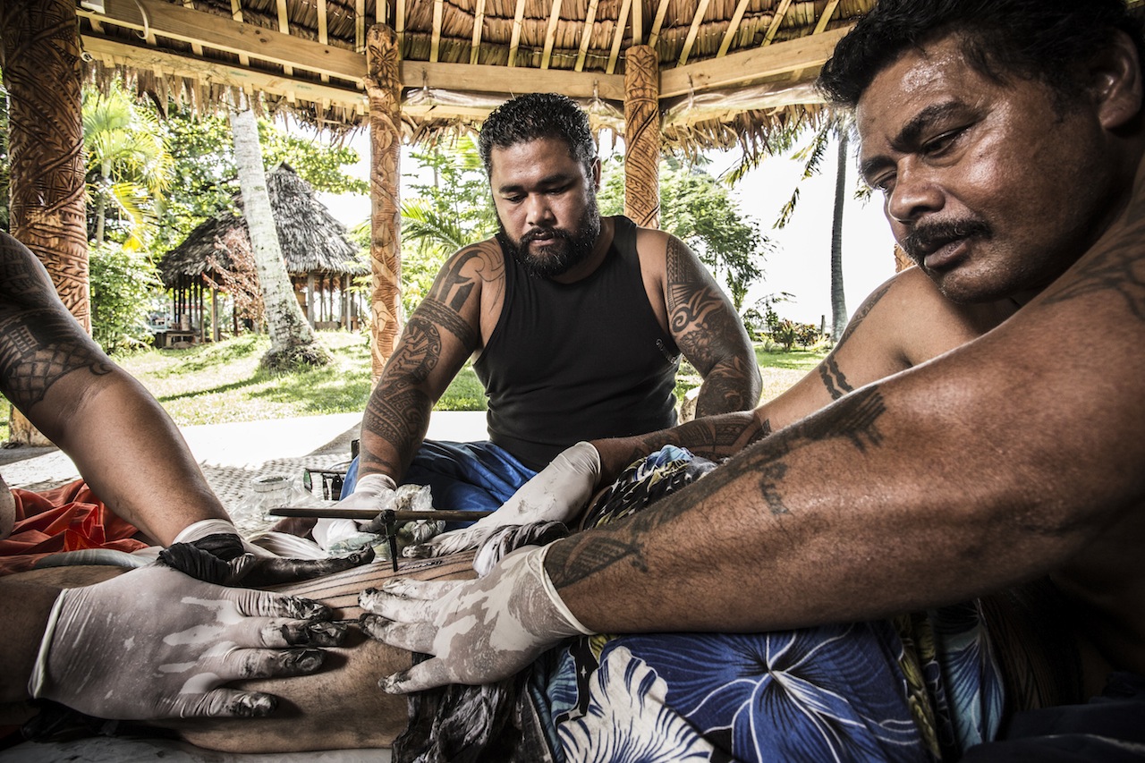 Upolu Samoa Cultural Village Tatau - Photo courtesy of Samoa Tourism Authority