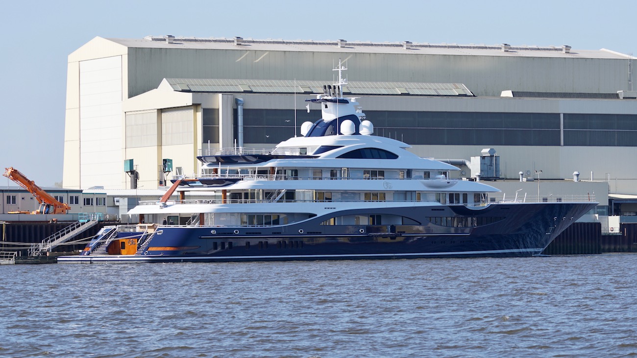 111m Mega Yacht getting ready for delivery - Photo © DrDuu.jpg