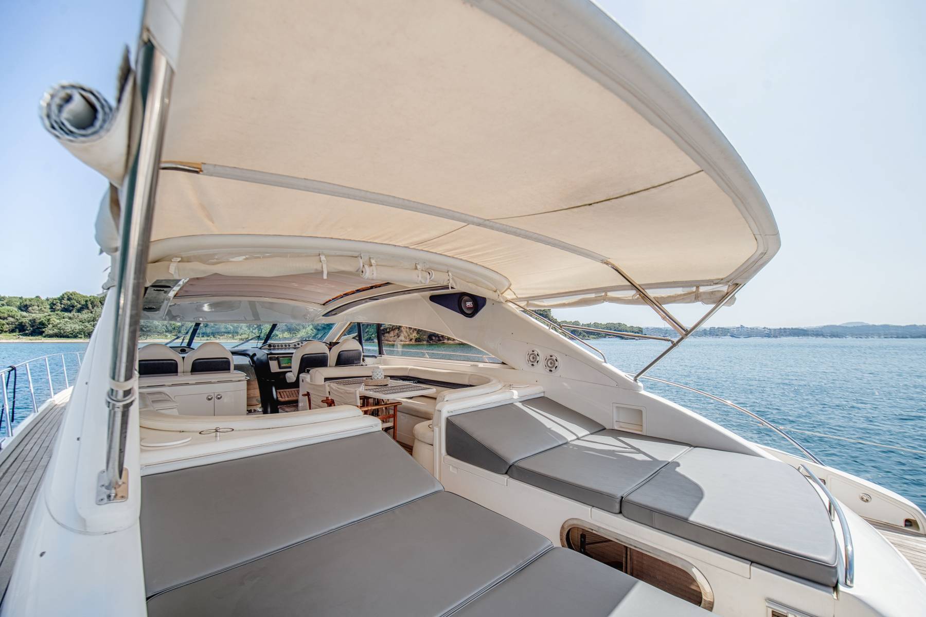 203 Aft cockpit sunpads and soft bimini.jpg
