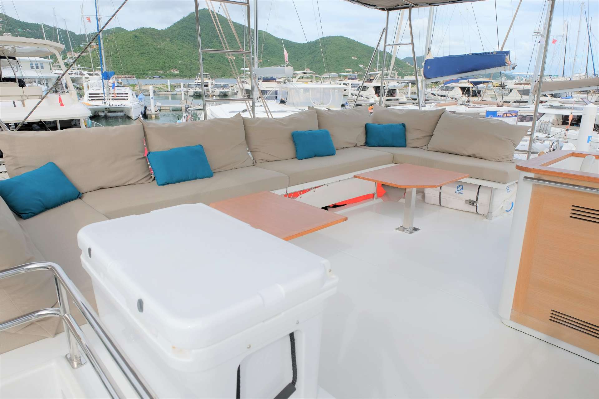 205 Sailing Catamaran PORT TO VINO  Fly Bridge.jpg
