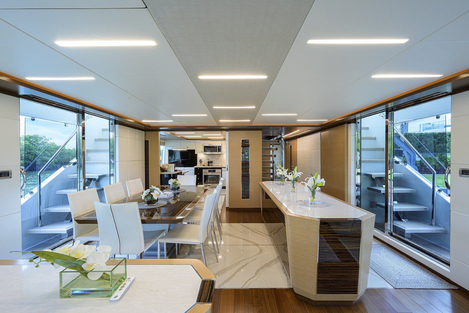 303 Main salon dining - view into the galley.jpg
