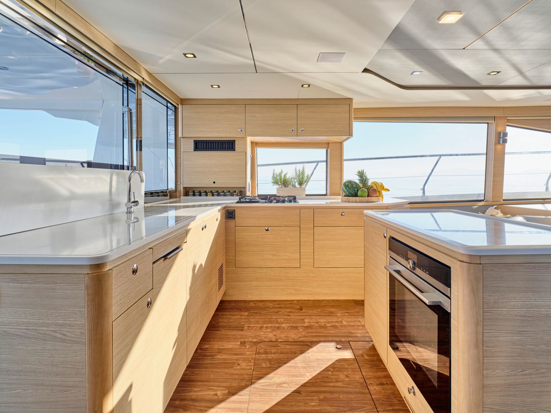 306 Main salon integrated galley.jpg