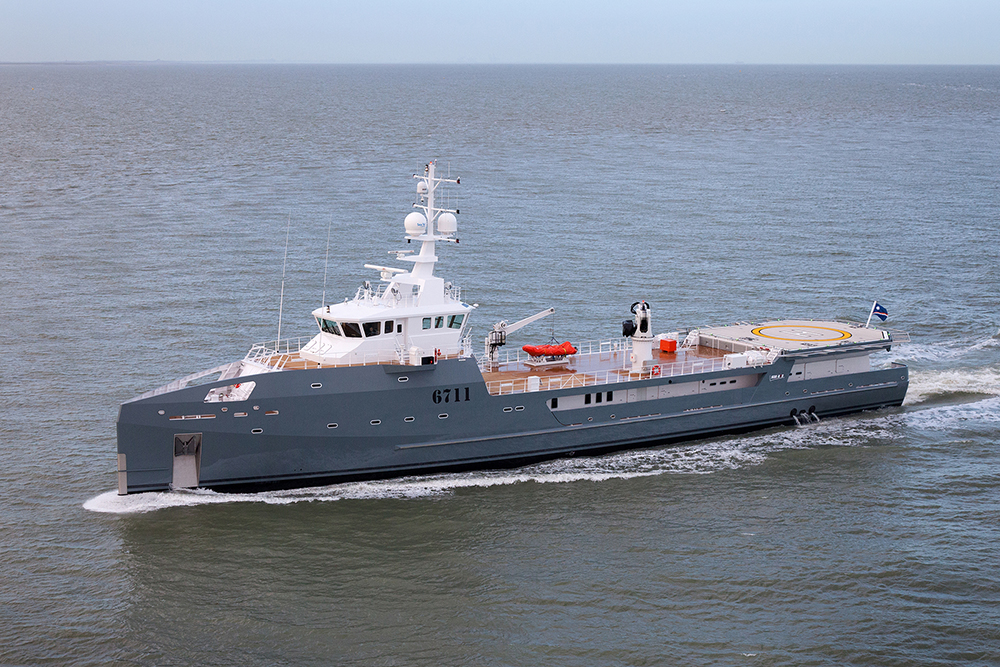 67M Fast Yacht Support vessel under sea trials.jpg
