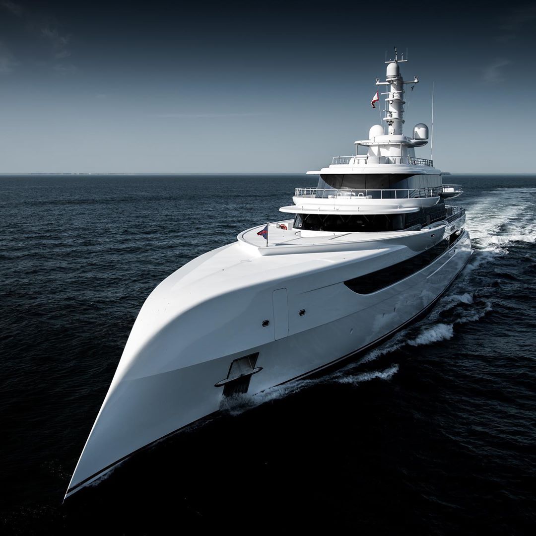 Abeking and Rasmussen 80m superyacht captured on sea trials in the North Sea. Photo credit Tom Van Oossanen .jpg