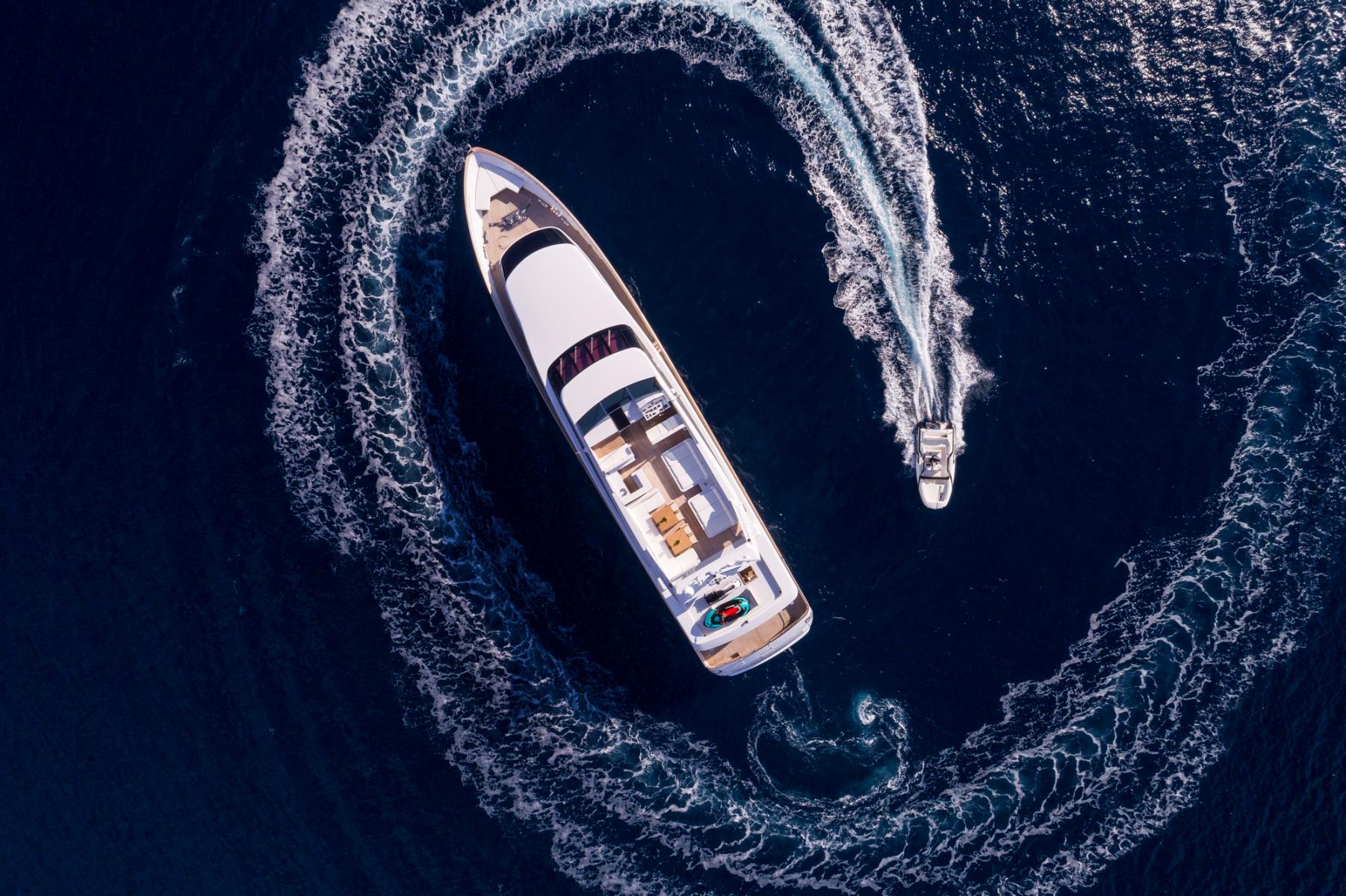 Baglietto Motor Yacht SOLE DI MARE - View from above with tender.jpg