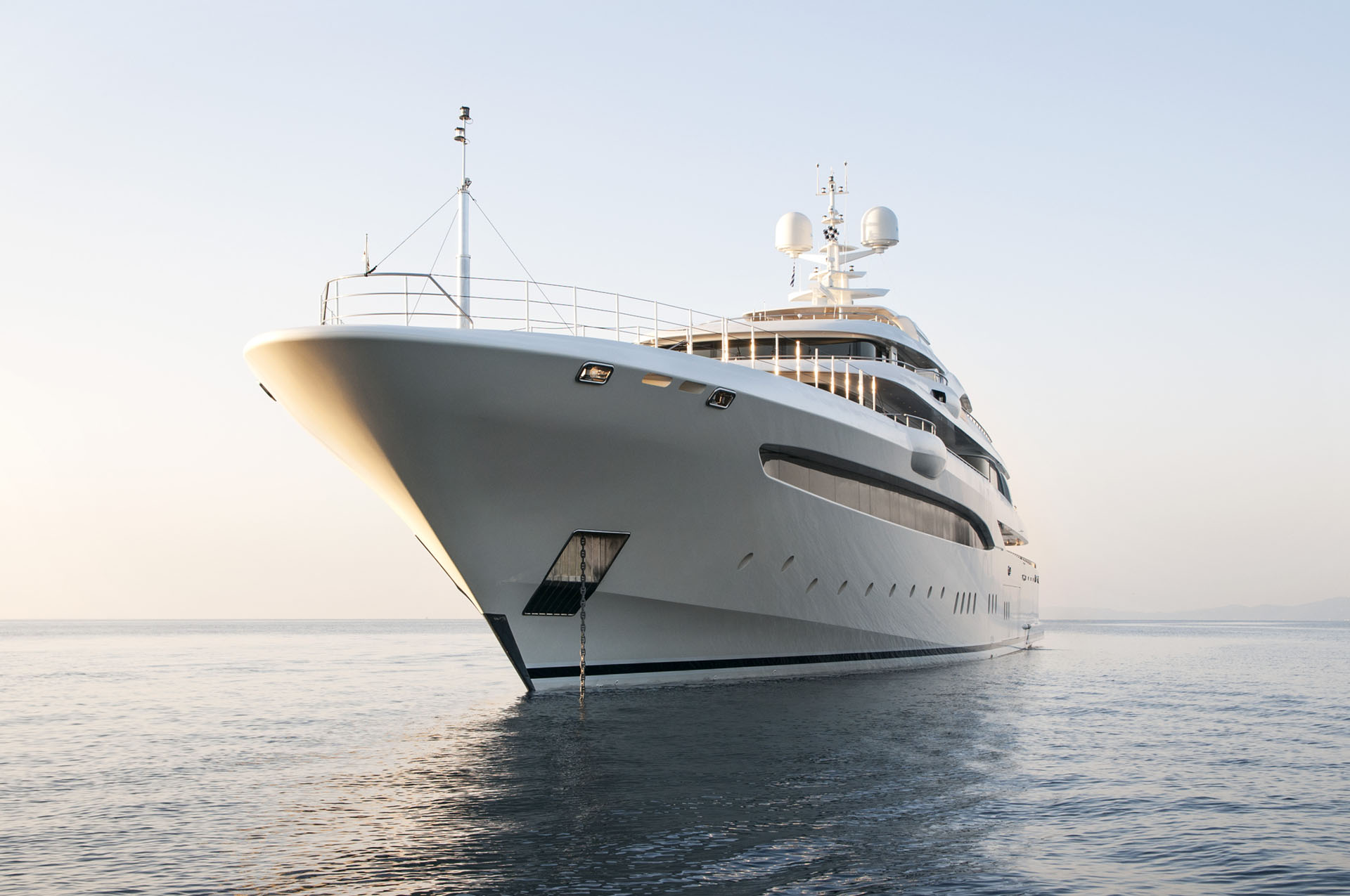 Bow view of O'PTASIA at sunset.jpg