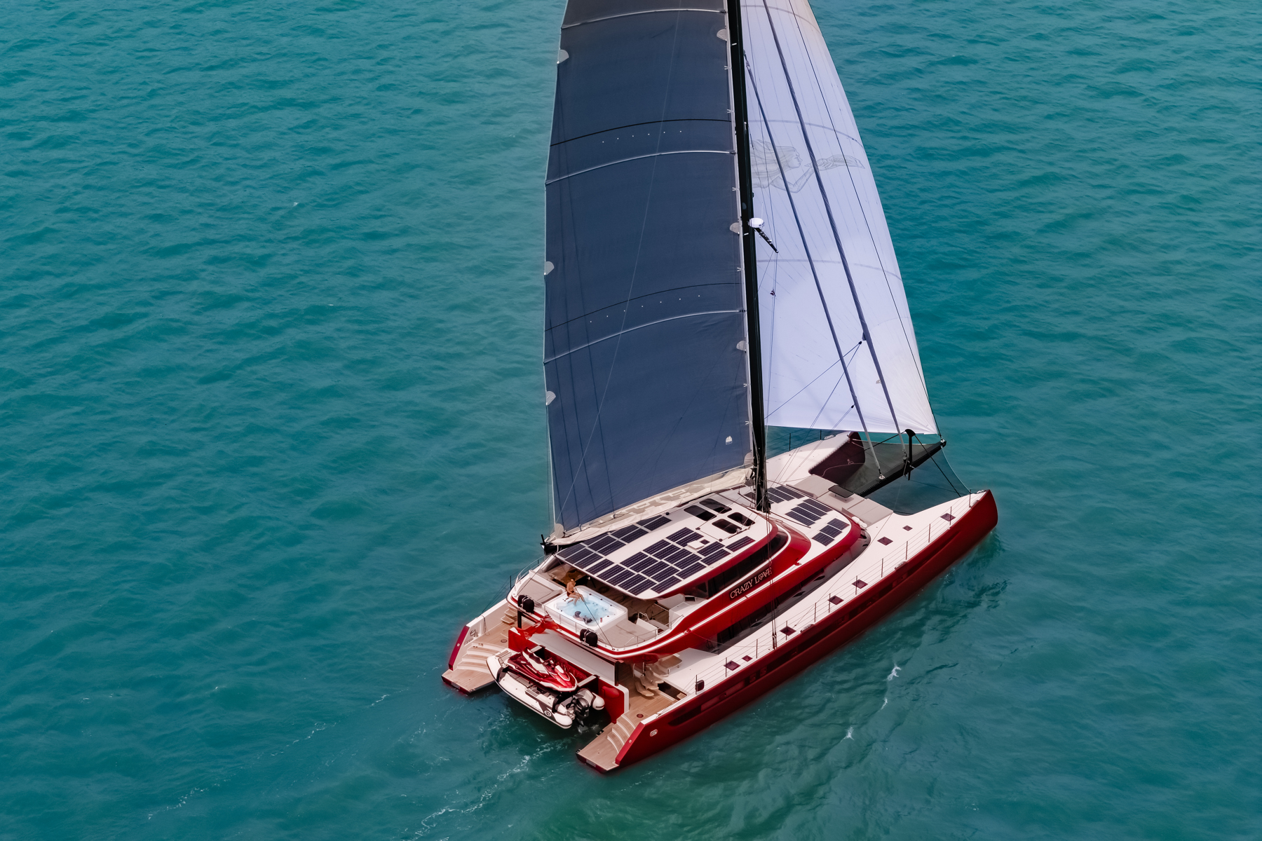 Catamaran CRAZY LOVE aerial view .jpg
