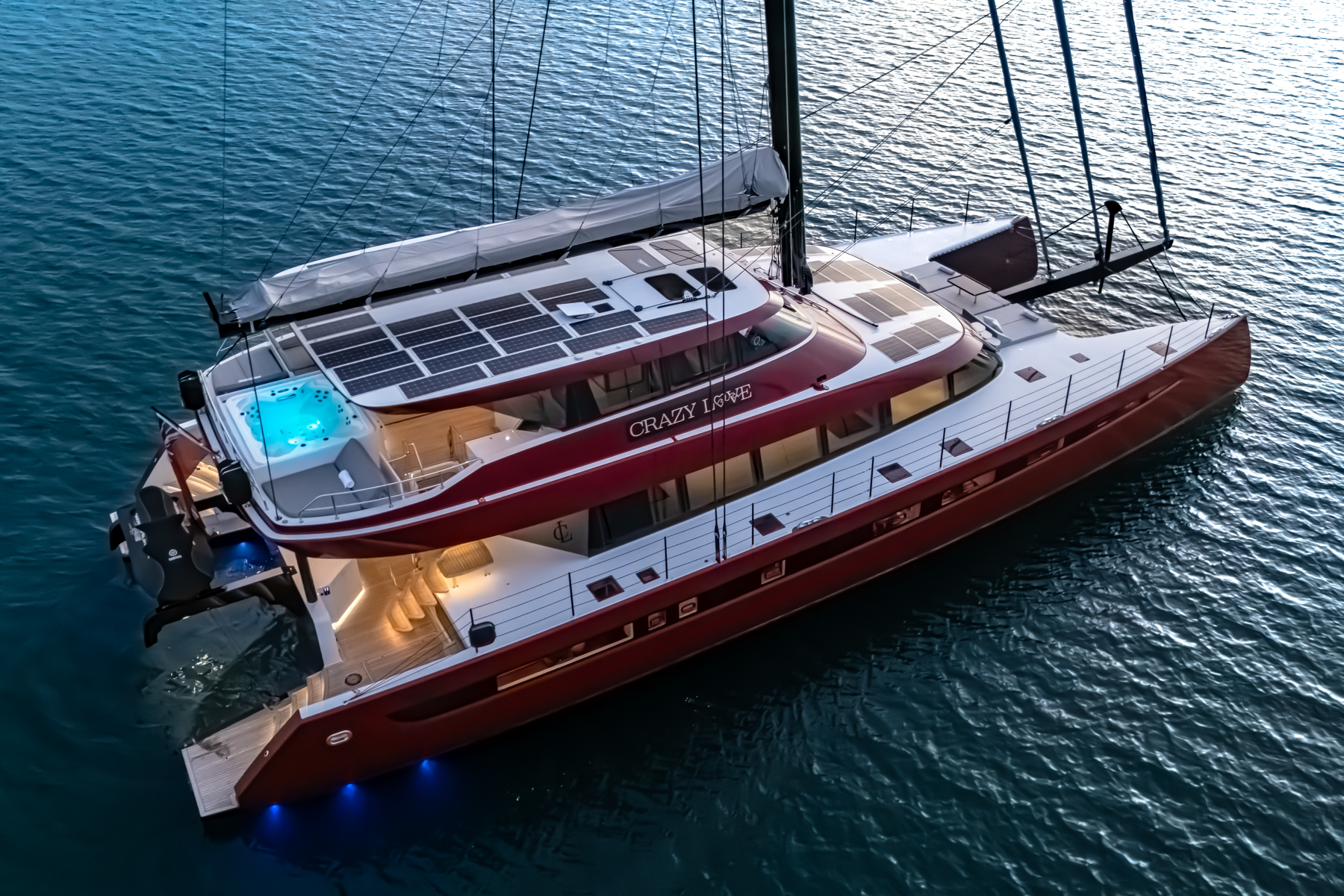 Catamaran CRAZY LOVE in the evening.jpg