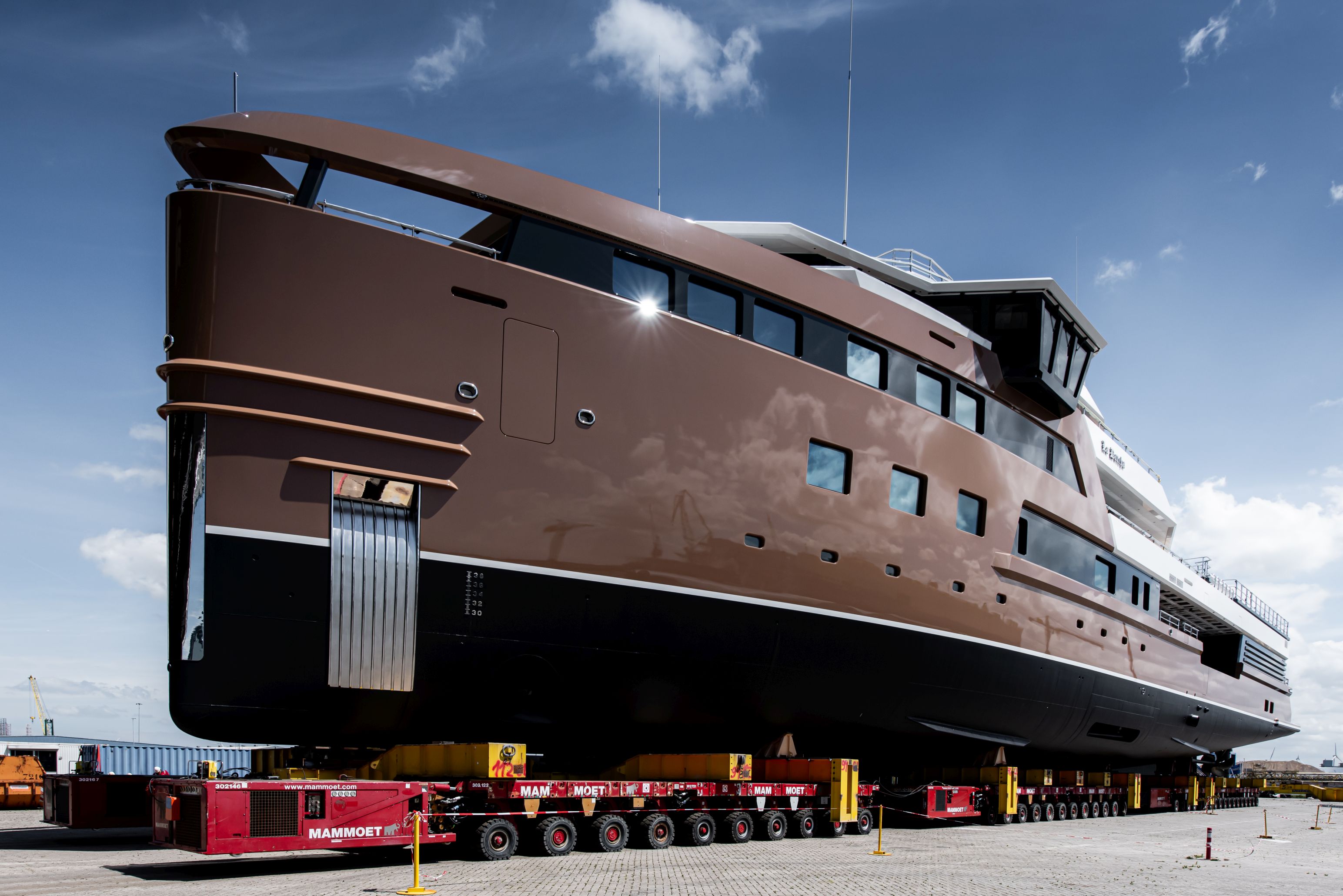 Damen Yachting SeaXplorer 77 LA DATCHA ready for launch at the shipyard.jpg