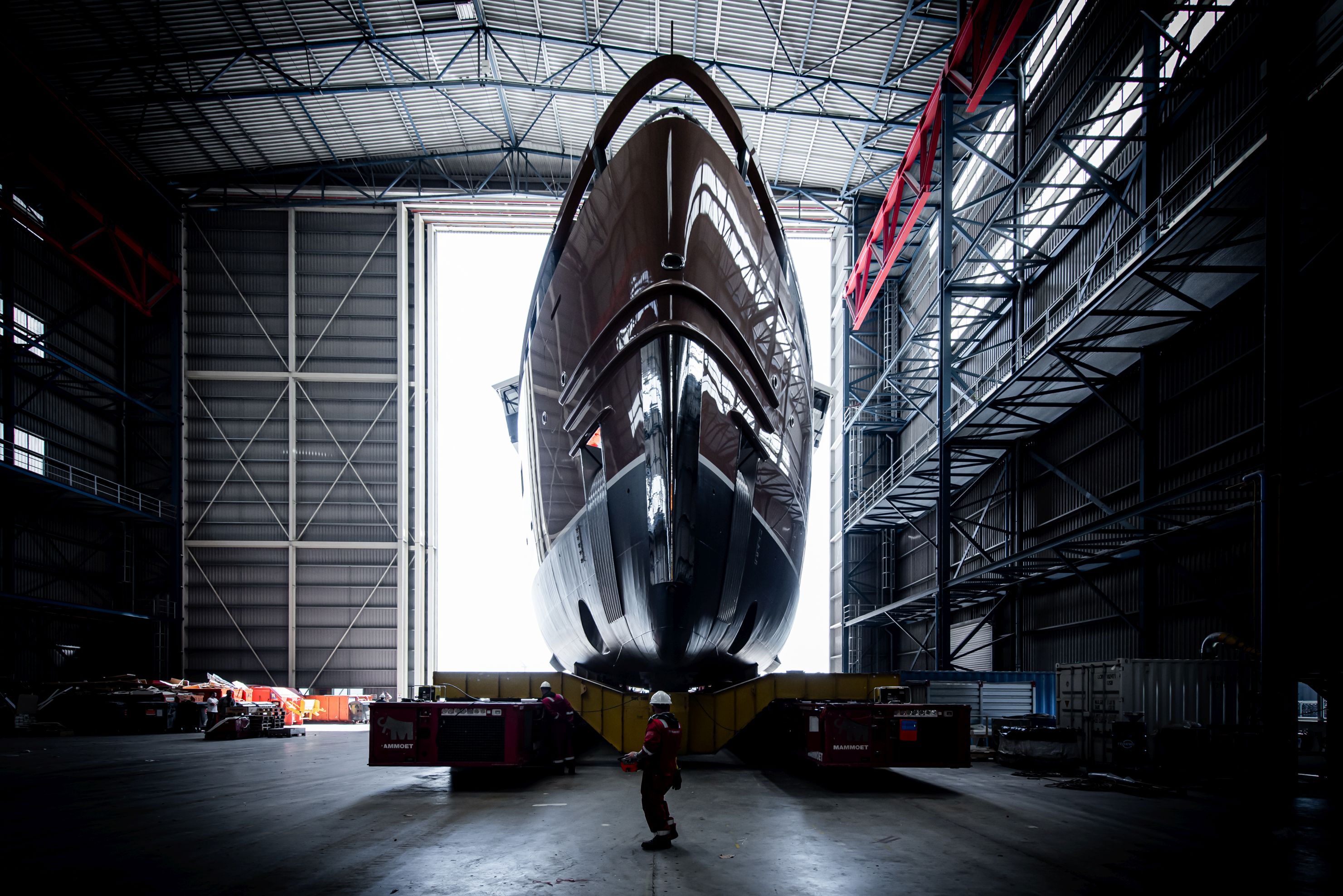 Damen Yachting SeaXplorer 77 superyacht  LA DATCHA ready for launch .jpg