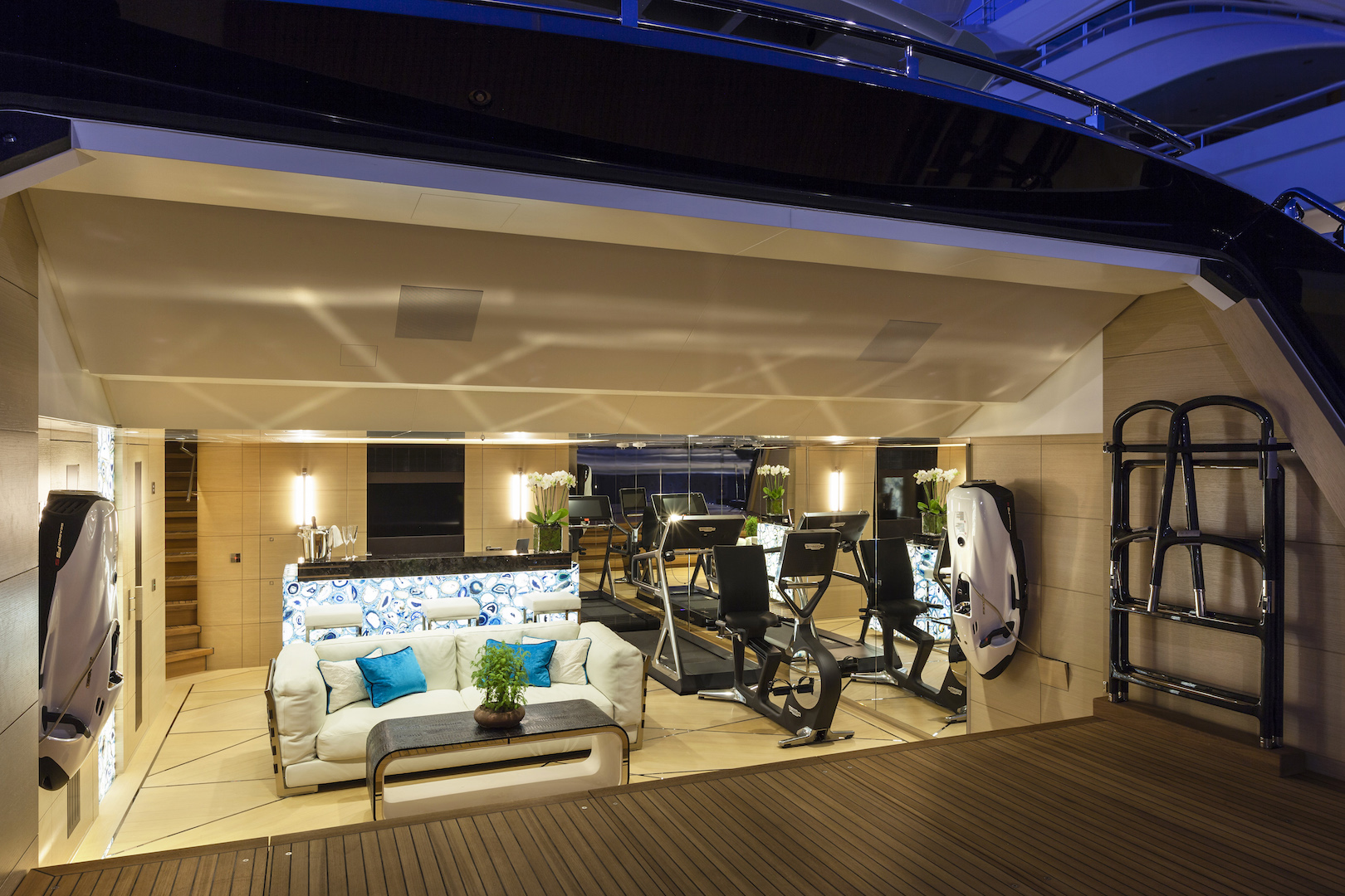 Gym euipment and relaxation area - Ann G Emilio Bianchi.jpg