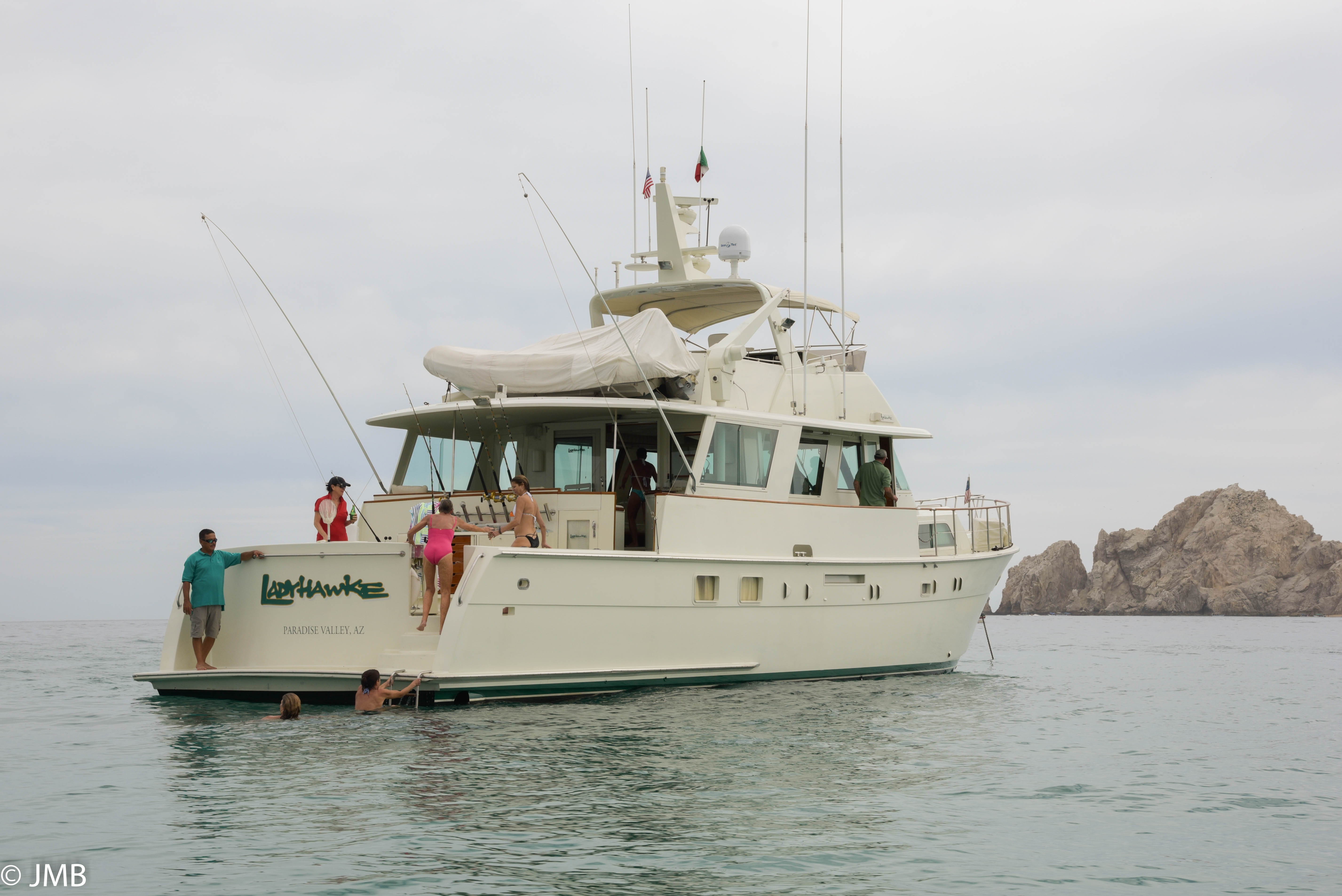 Hatteras Yacht LADYHAWKE - Stern.jpg