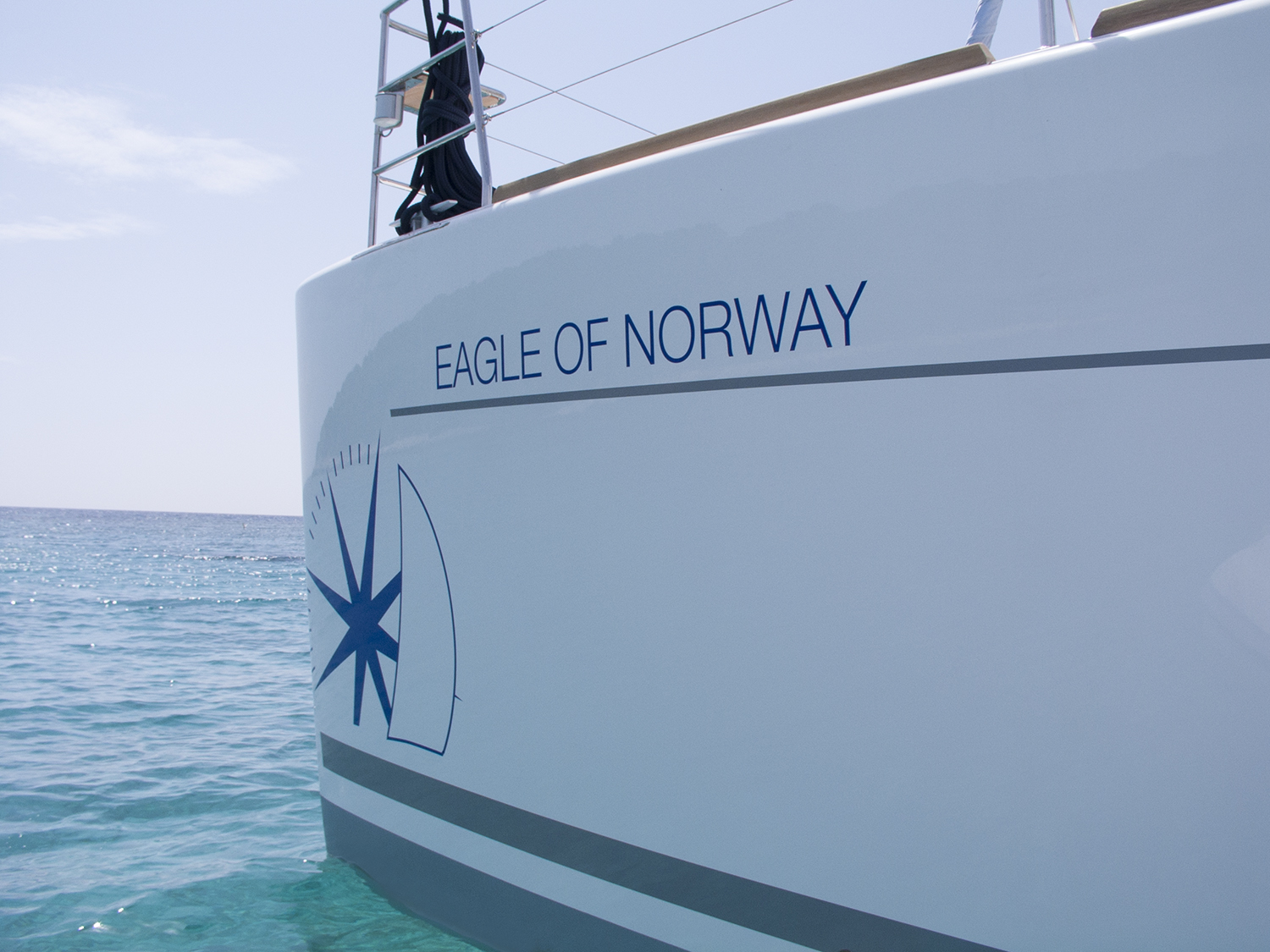 Lagoon sailing yacht EAGLE OF NORWAY - Bow decal.jpg