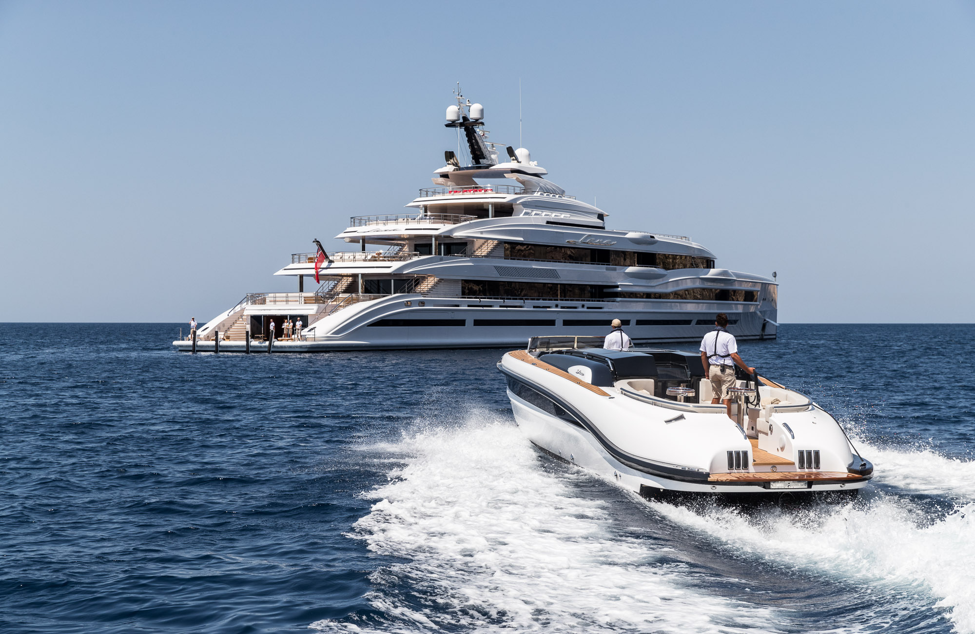 Luxury charter yacht LANA with tender.jpg