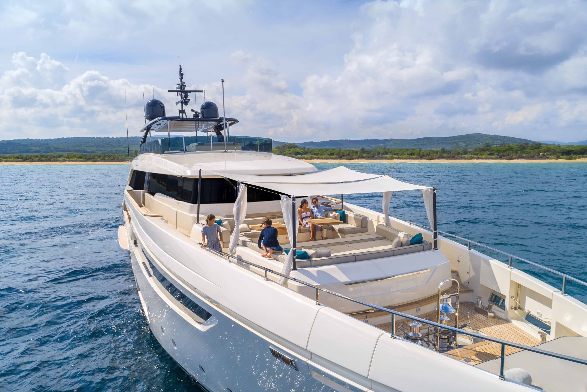 Luxury yachting lifestyle aboard a sistership to SANGHA - photo credit Ferretti Custom Line.jpg