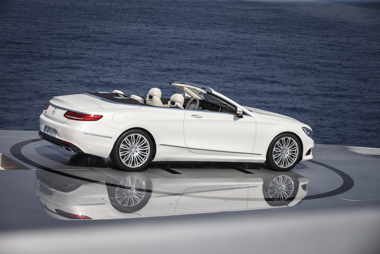 Mercedes S-Class Convertible close up on superyacht.jpg