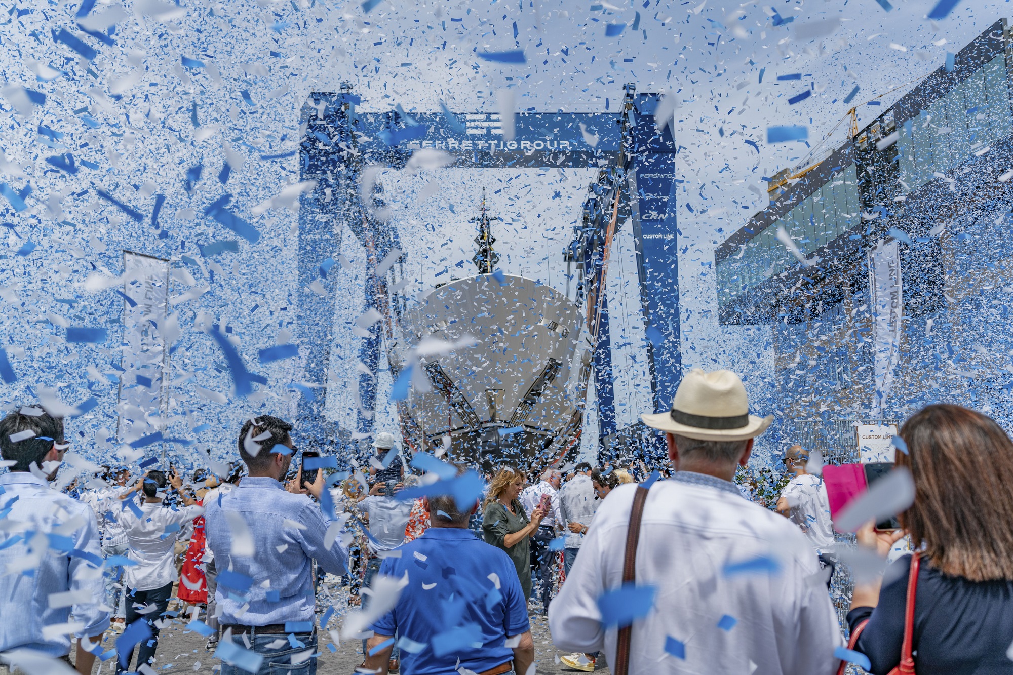 Motor yacht ASANTE at her launch ceremony.jpg