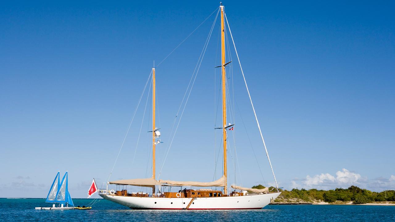 Yacht TIZIANA by Abeking & Rasmussen - Anchored in the Caribbean with sailing dingeys.jpg