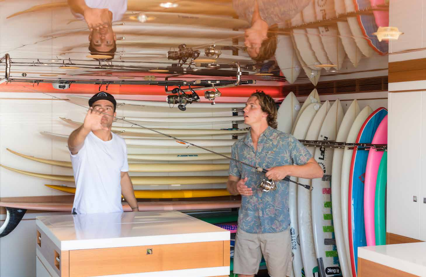 boards and fishing gear storage.png