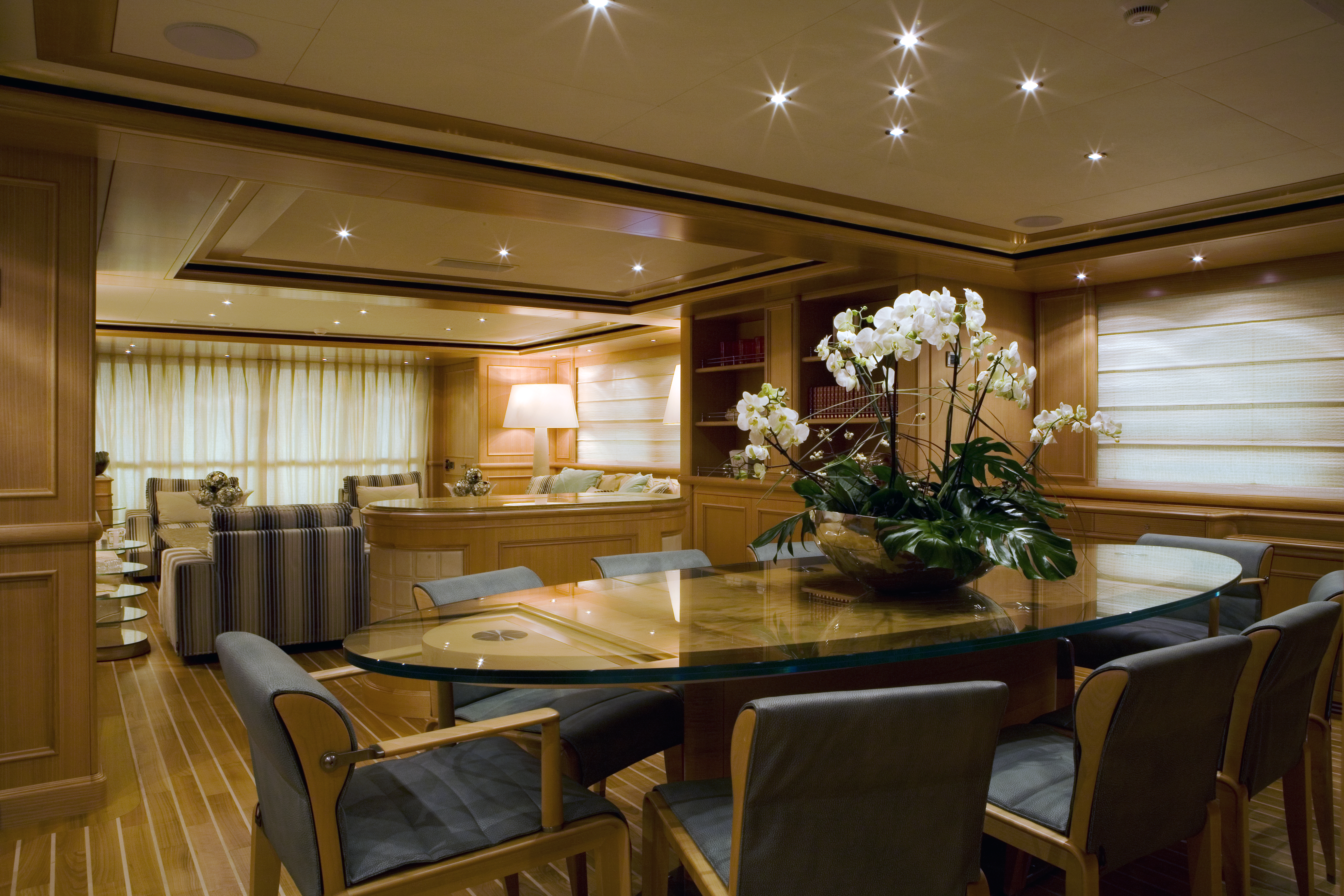 dining room opened onto the saloon area.jpg