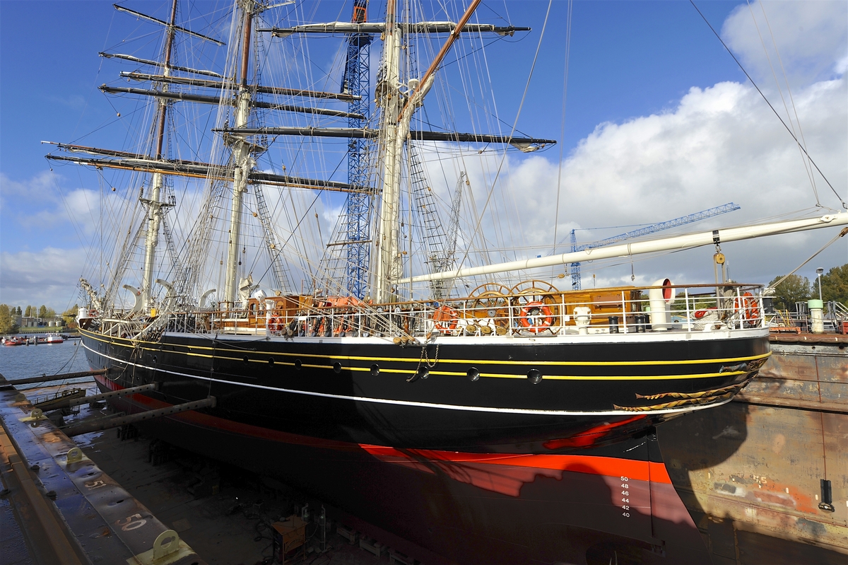 STAD AMSTERDAM docks at Damen for refit and repairs.jpg