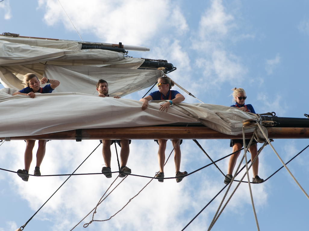 working on the sails.jpg