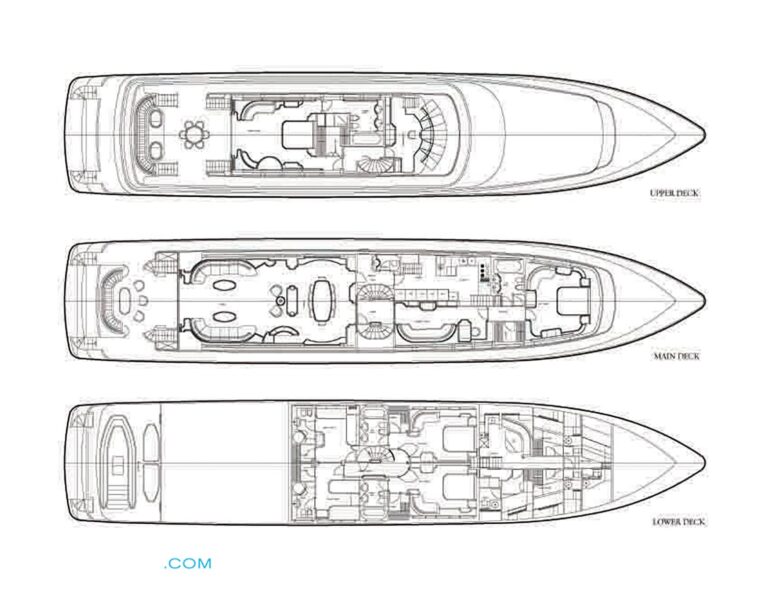 Intermarine 42m JAAN - Layout