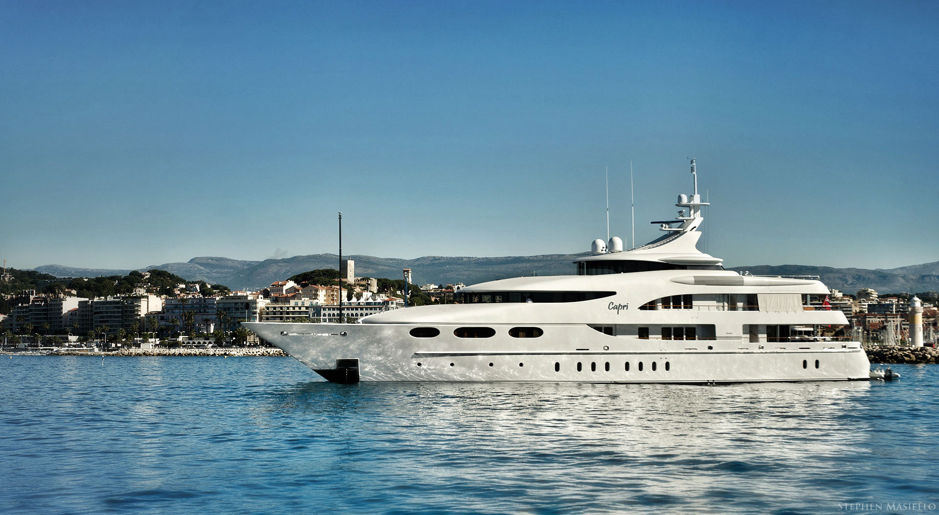 Lürssen Motor Yacht Capri, Cannes, France. Photo by Stephen Masiello.jpg