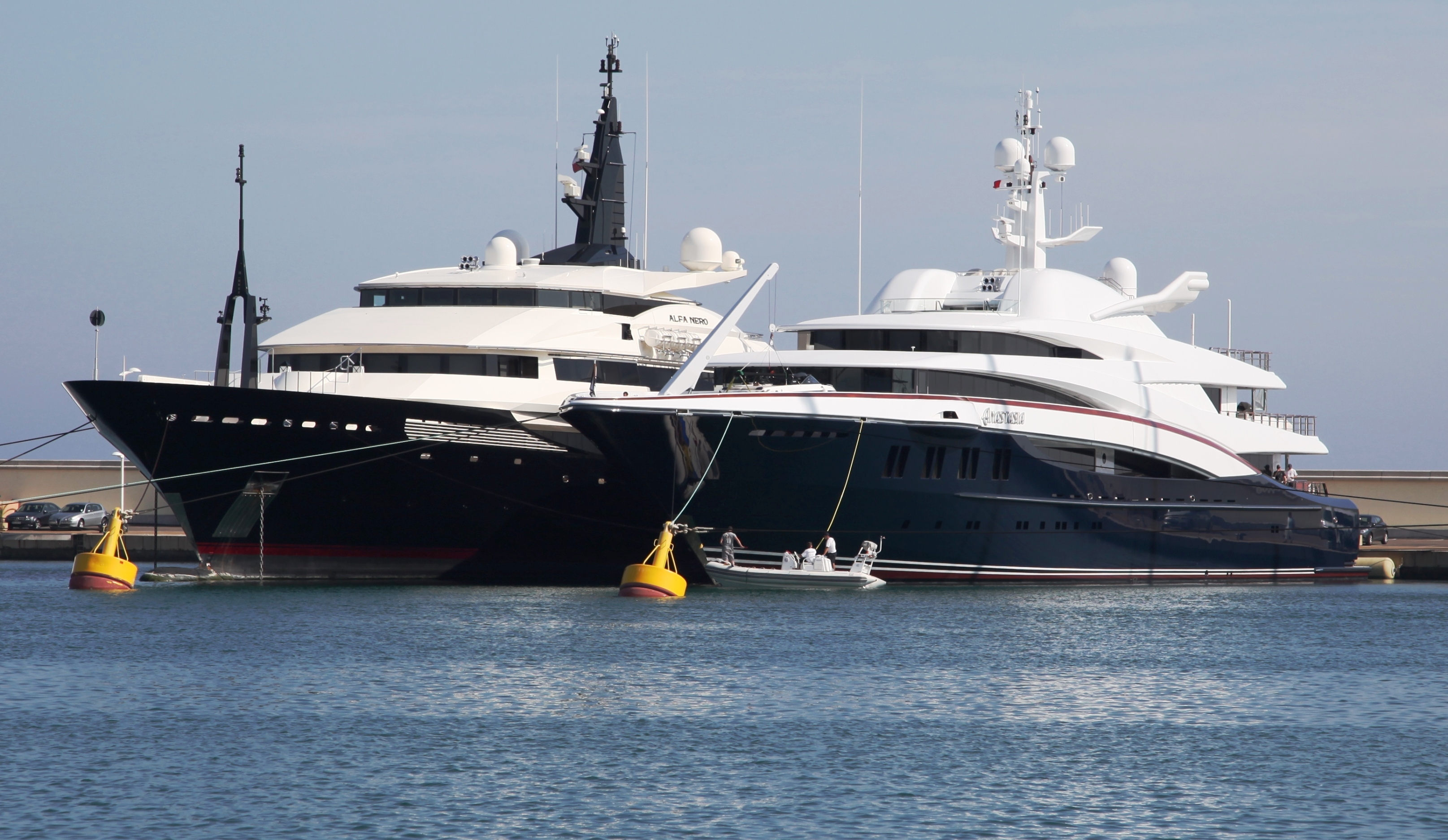 OceAnco yachts ANASTASIA and ALFA NERO in Antibes, France.jpg