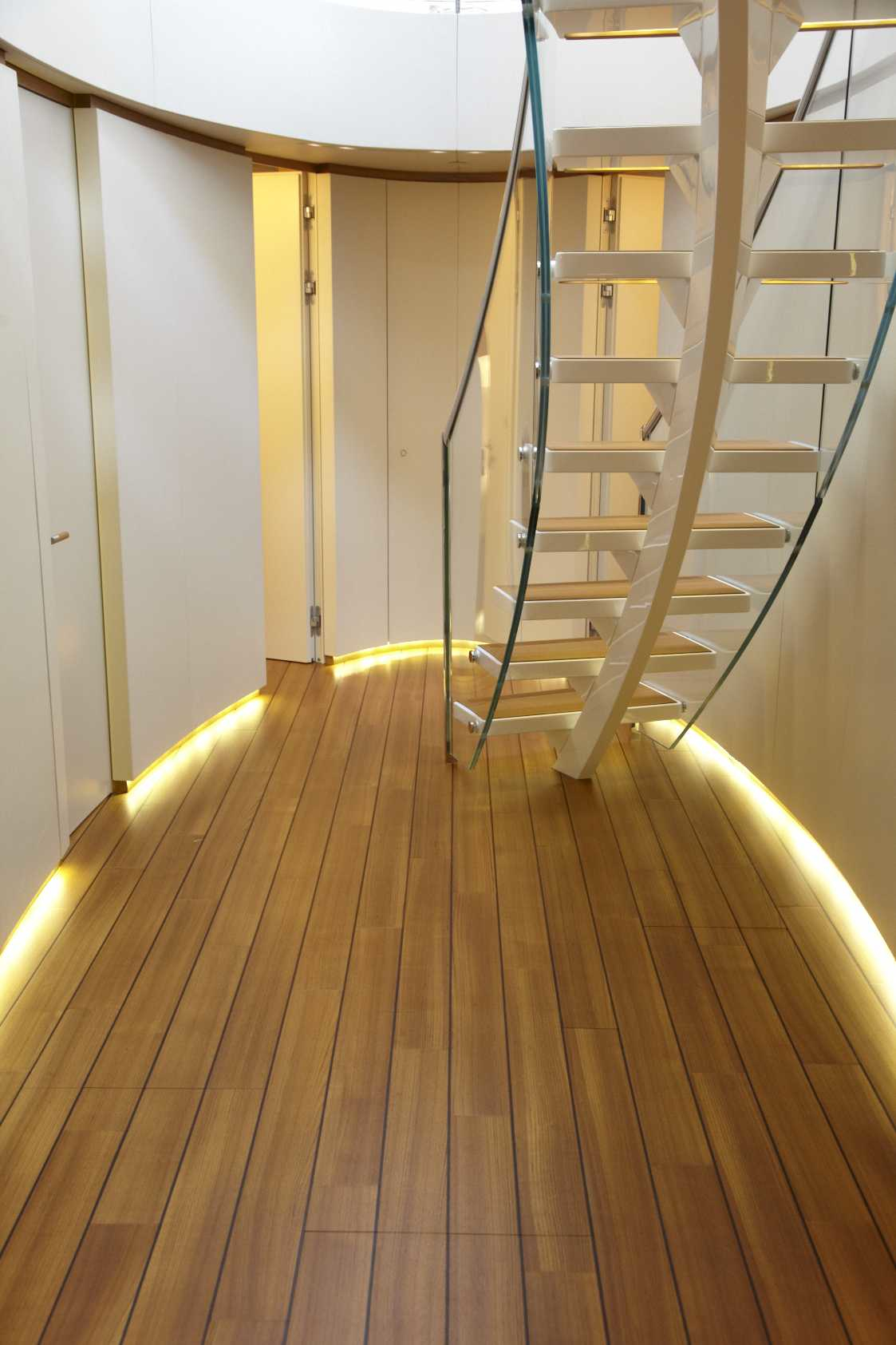 Yacht PANTHALASSA by Perini Navi - Dusk  - Stairway and landing.jpg