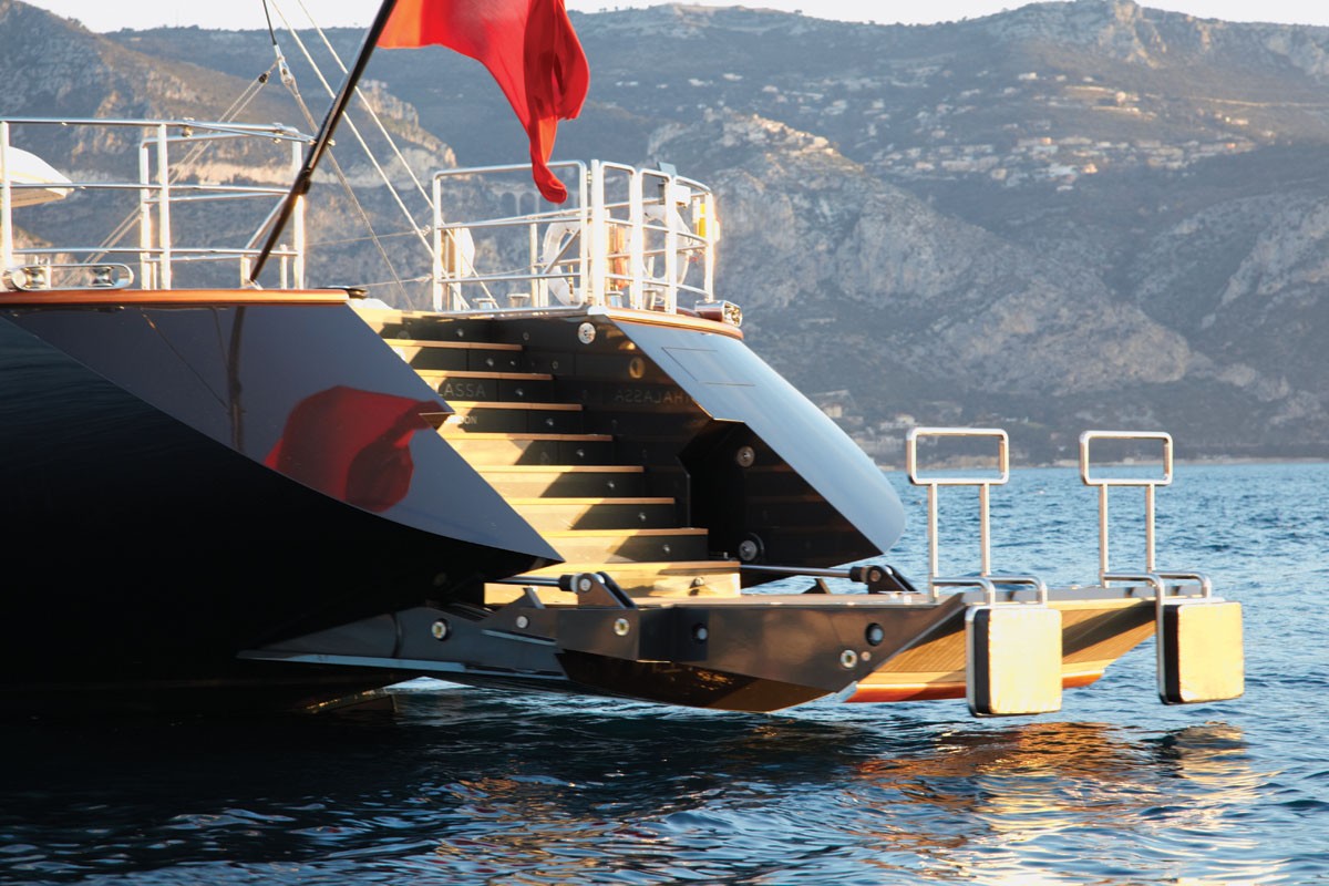 Yacht PANTHALASSA by Perini Navi - Dusk  - Swimming Platform.jpg