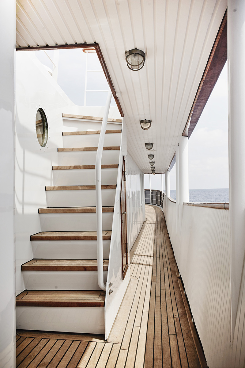 Beautifully restored decks on MENORCA superyacht  - Photo credit Mare e Terra.jpg