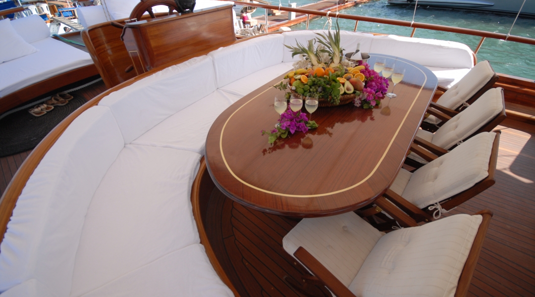Lady Christa charter gulet deck.jpg