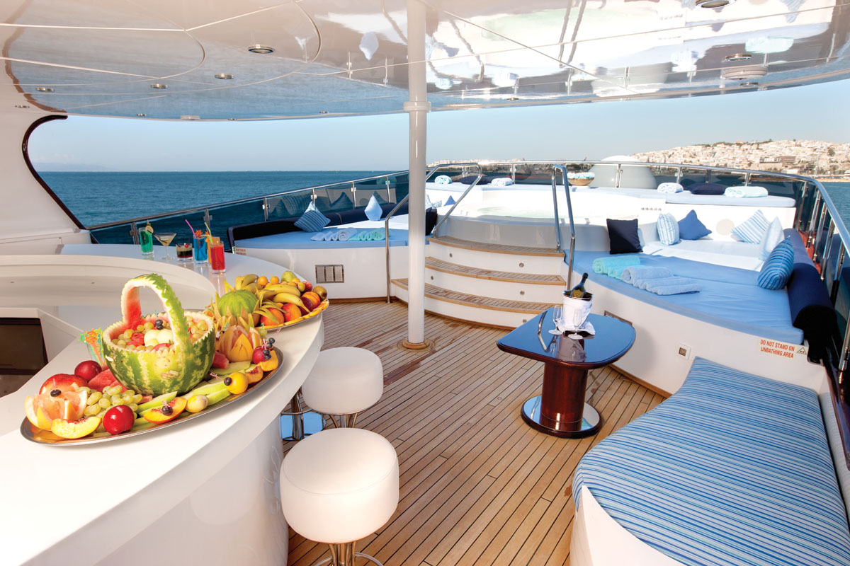 dining outdoors on the shaded decks.jpg