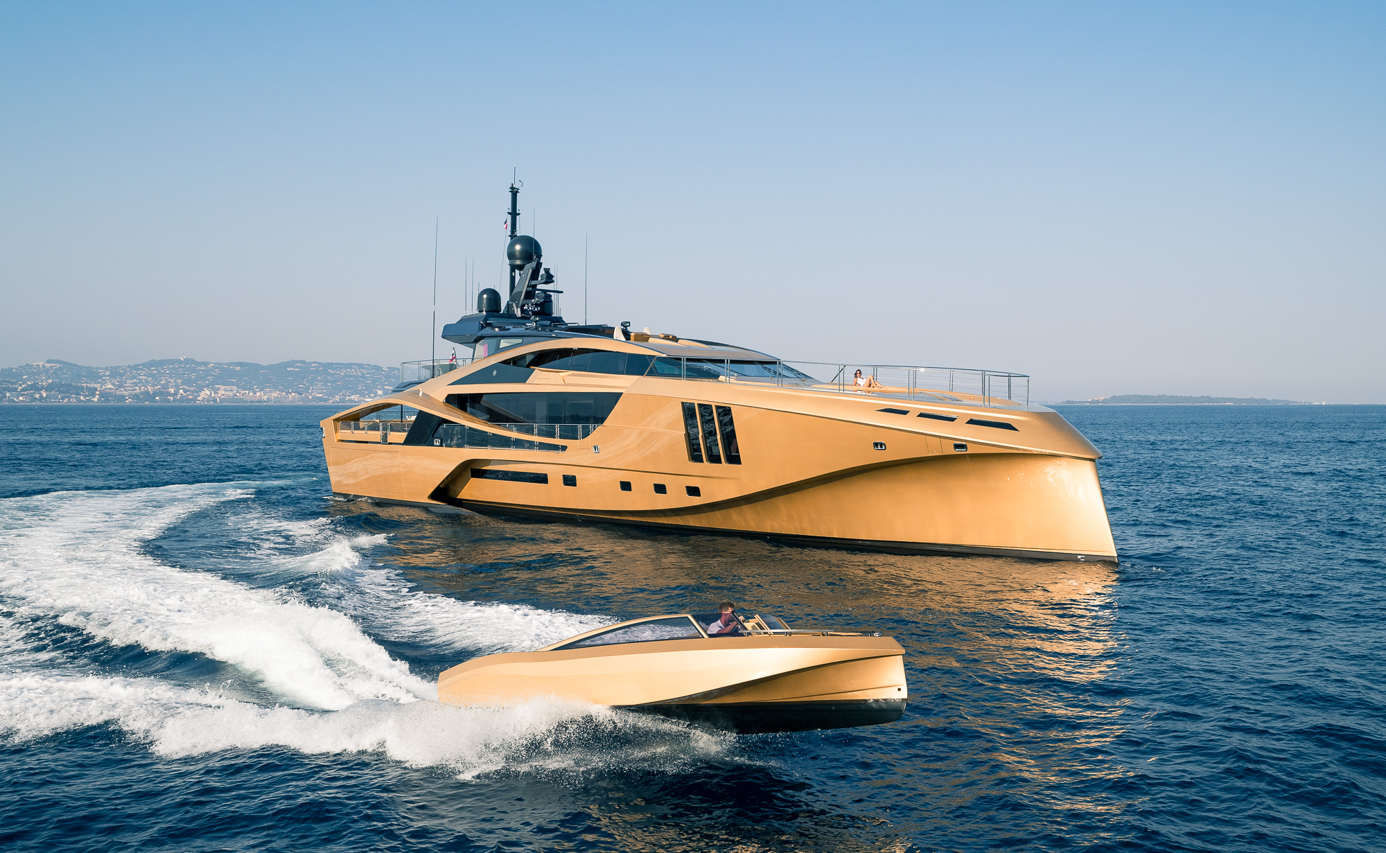 Yacht KHALILAH by Palmer Johnson - Main Profile with tender.jpg