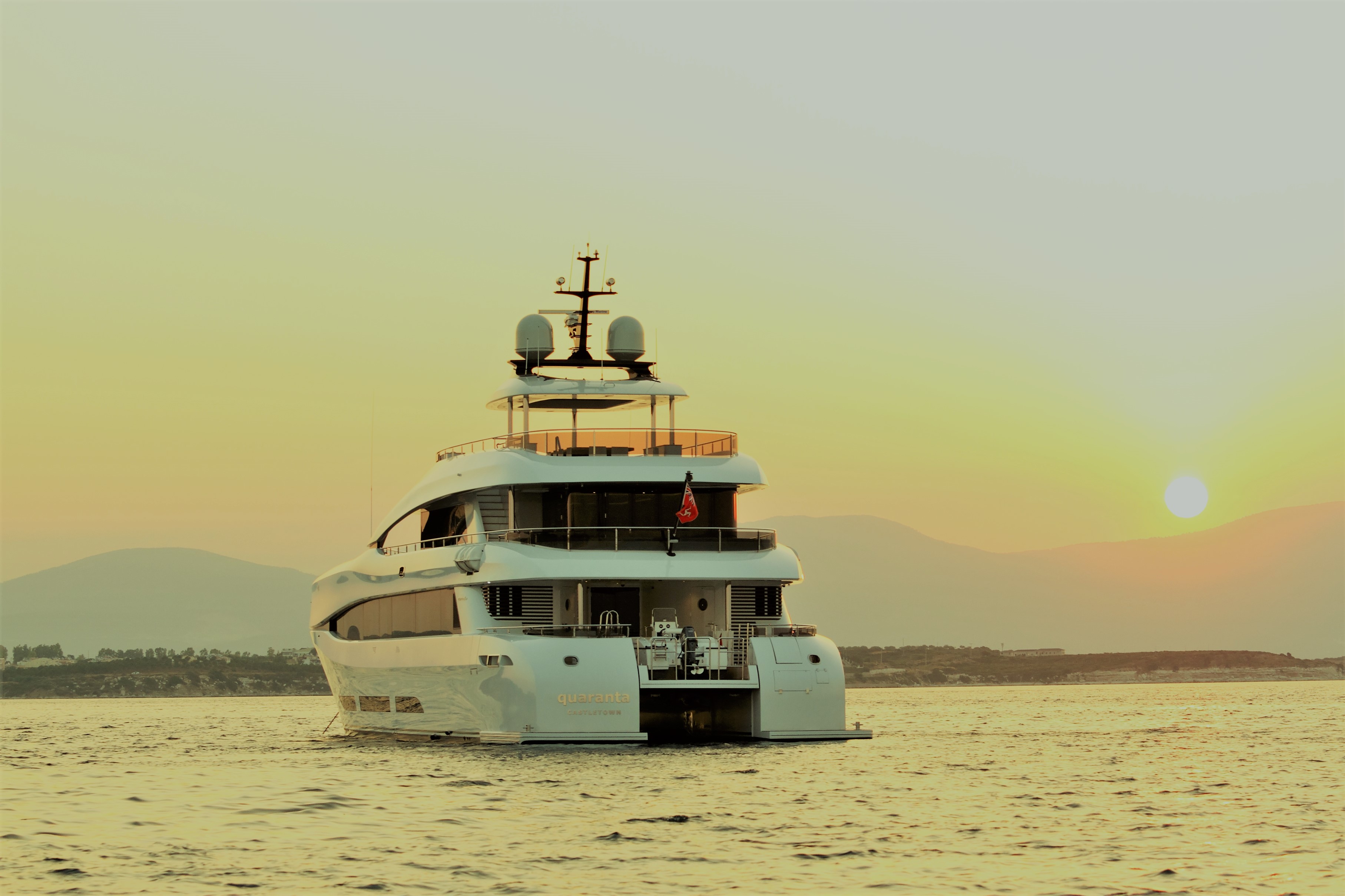 Yacht QUARANTA by Curvelle - Aft Profile at Sunset.jpg