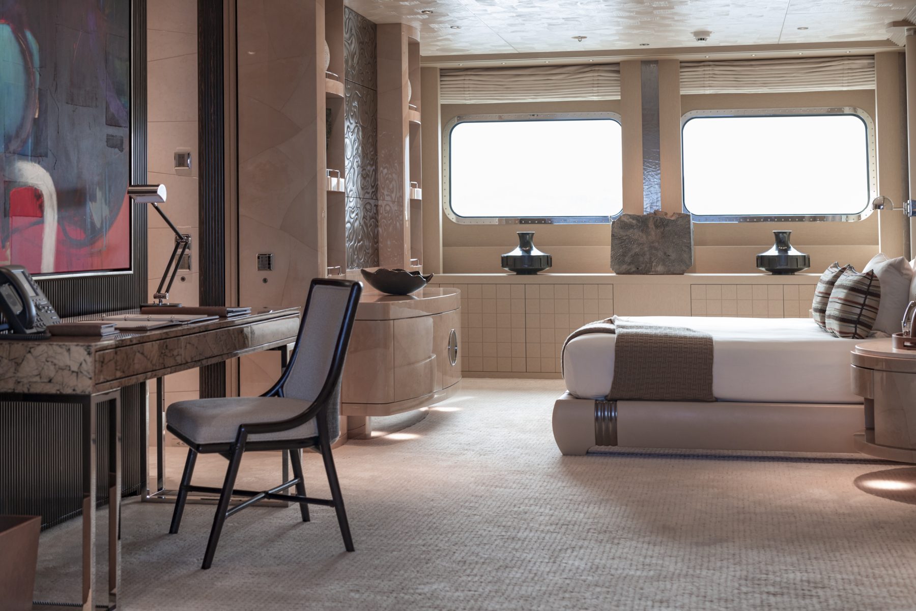 Yacht RoMEA by Abeking & Rasmussen - Cabin and desk - Jeff Brown.jpg