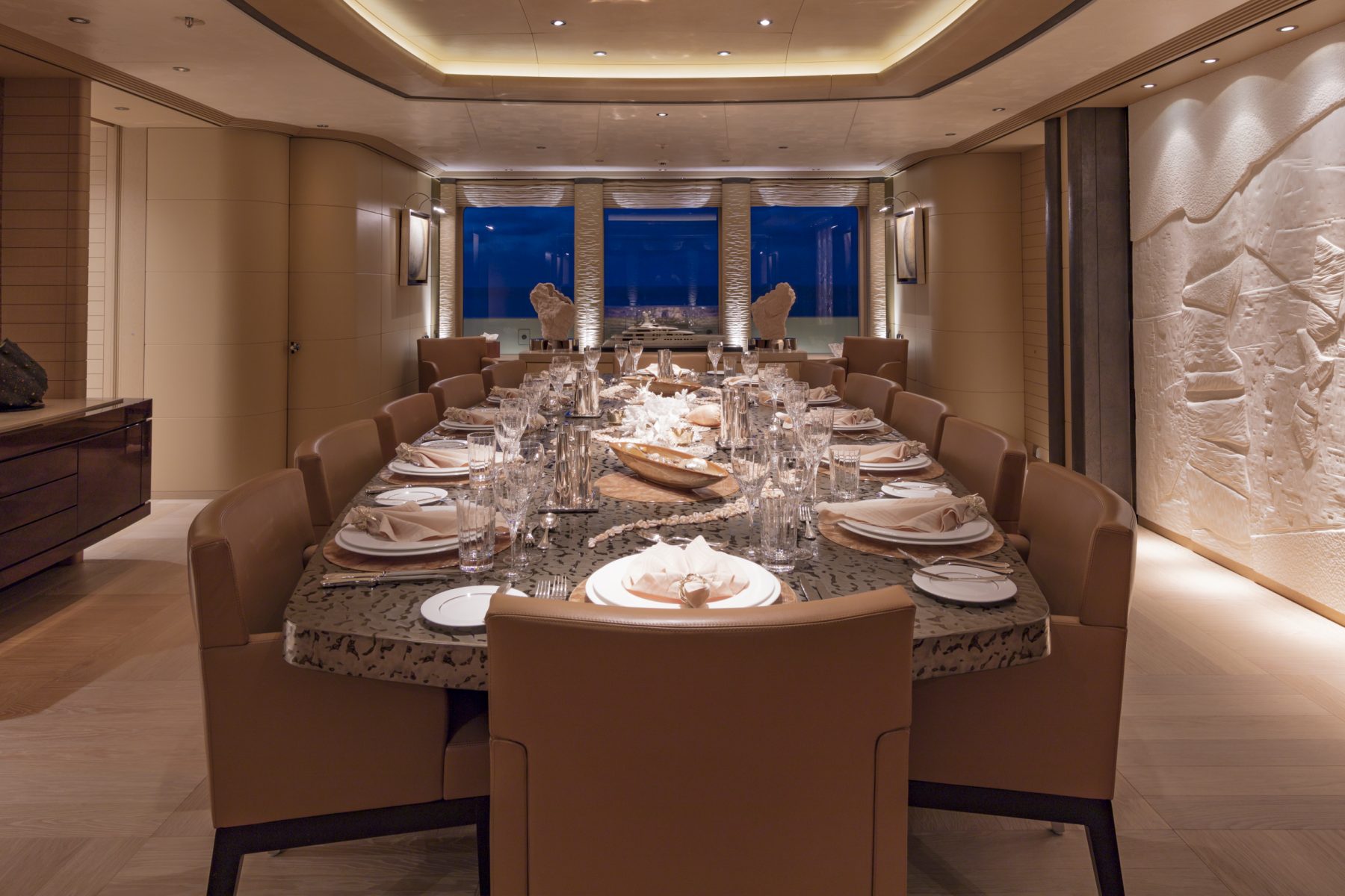 Yacht RoMEA by Abeking & Rasmussen - Dining - Jeff Brown.jpg