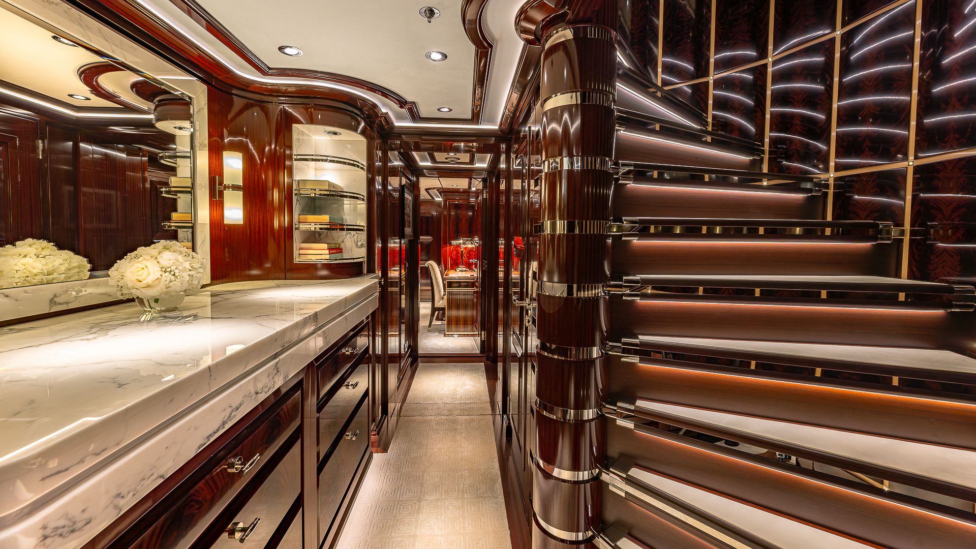 Rock It lower deck atrium - stairwell to guest accommodation credit Yachting Image.jpg