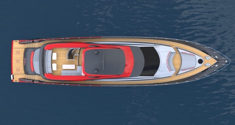 1 LSX95 yacht by Lazzara Layout with hardtop