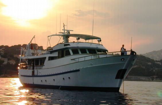 CALYPSO OF MALAHIDE -  Sunset at Anchor.jpg