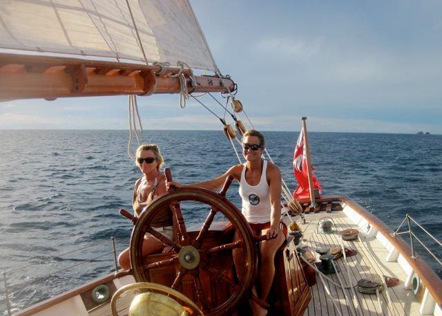 CORAL OF COWES -  At the Helm.jpg