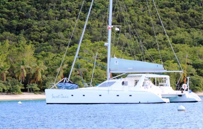 Cat SECRET OASIS -  At Anchor in the Carribean.jpg
