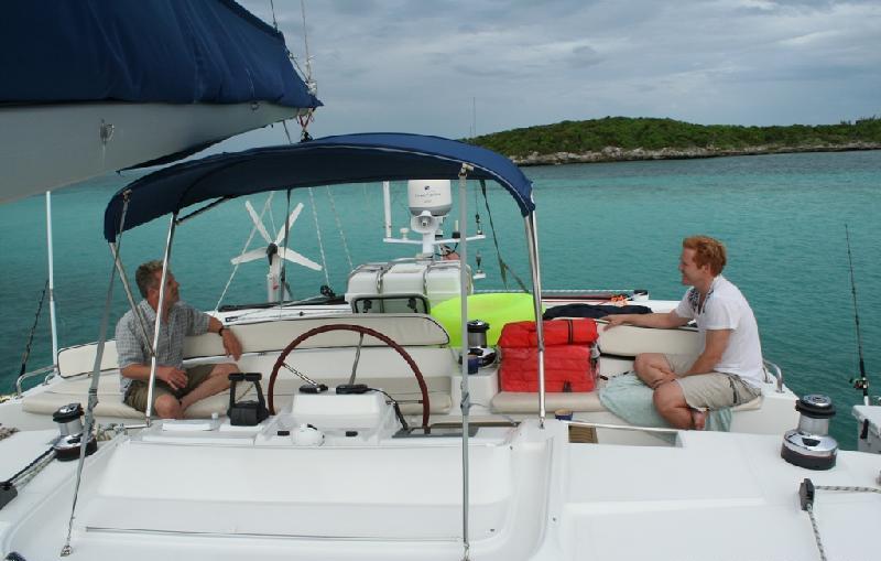 Catamaran KIWI PRYDE -  Relaxing on the Flybridge.jpg