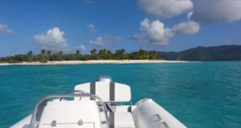 Catamaran NANA -  View of Sandy Spit from tender.jpg