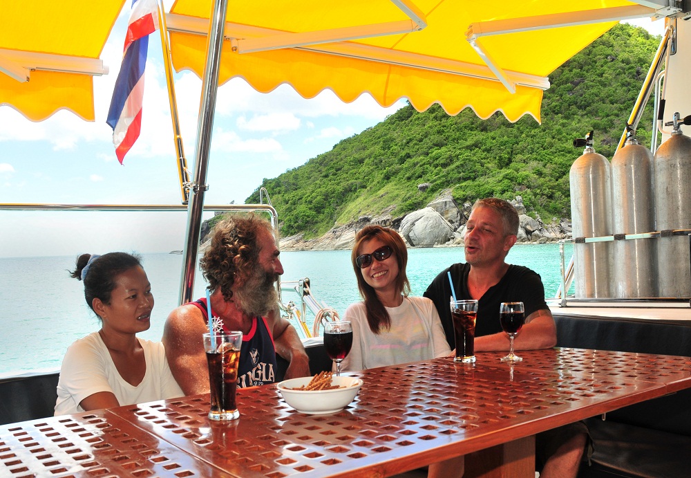 Catamaran NAUTINESS II  -  Enjoying On deck Cocktails.jpg