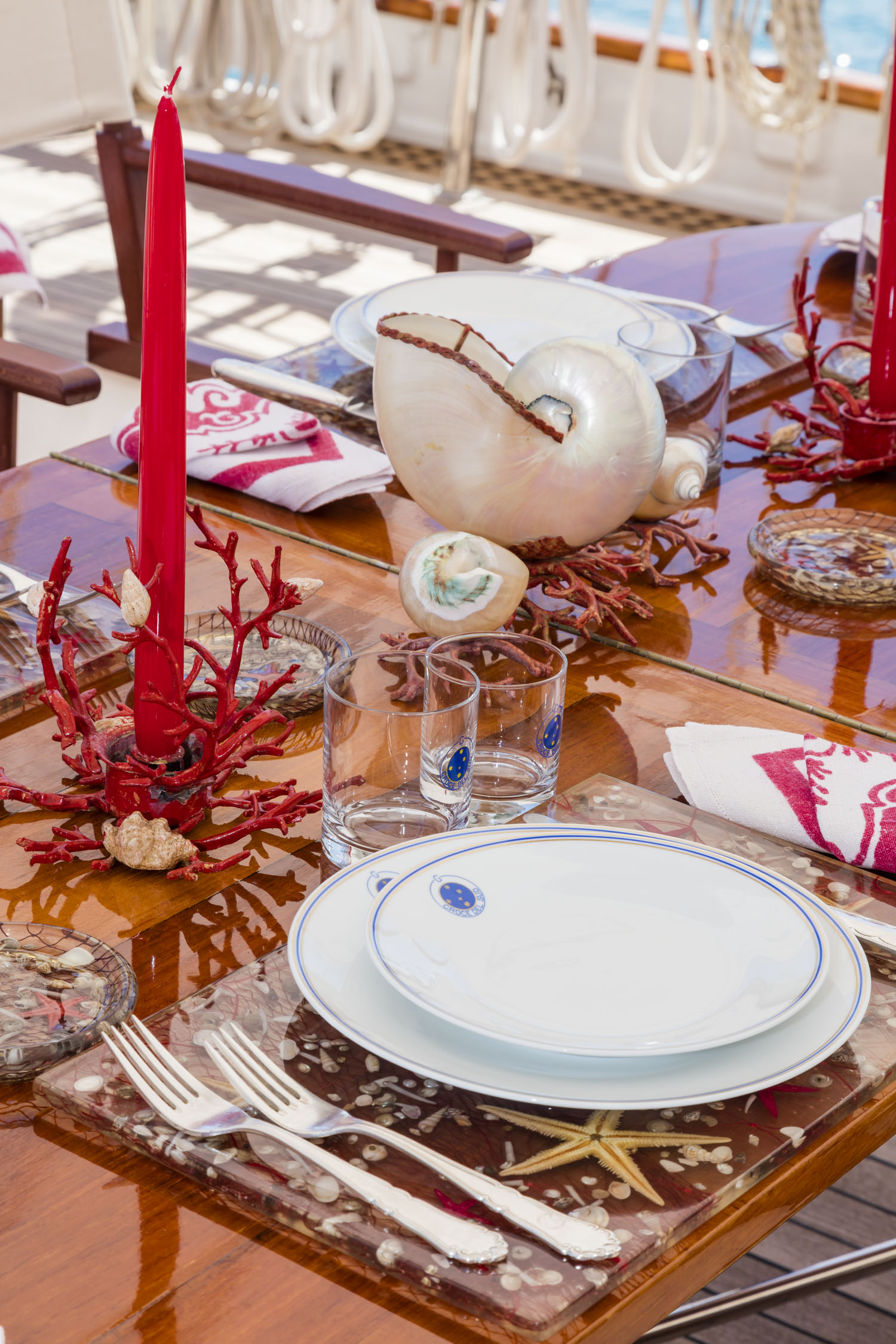 Classic sail yacht CROCE DEL SUD - Table Setting.jpg