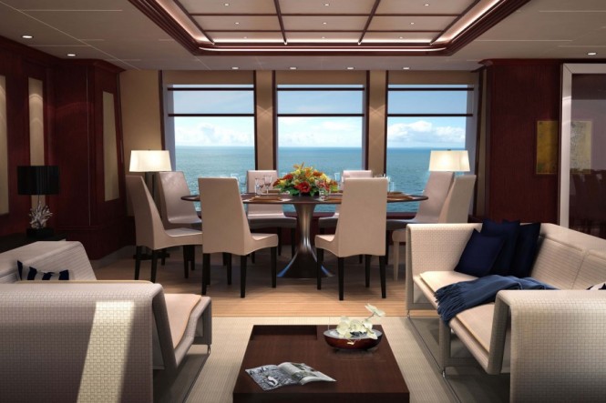 Dining area of F45 Vantage Feadship Motor Yacht Helix .jpg