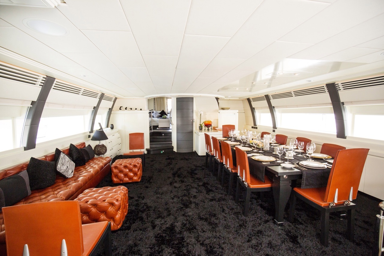 ISA Motor yacht SAMJA - Formal dining and seating.jpg